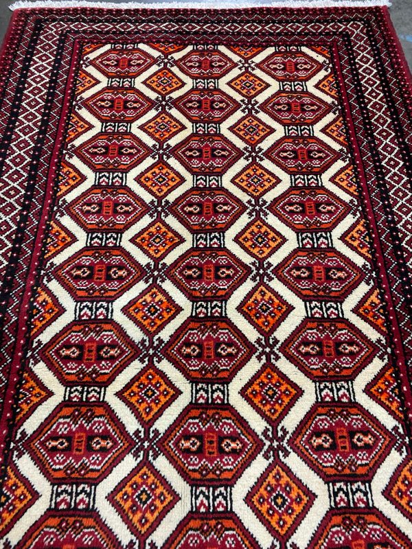 2x1M Persian Balouchi Nomadic Rug