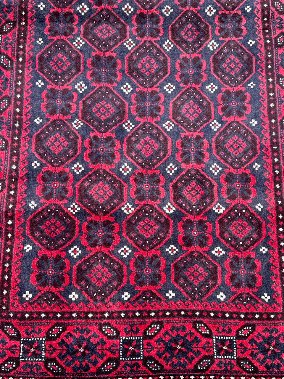 2x1M Antique Persian Balouchi Nomadic Rug (70 yrs Old) - Image 6