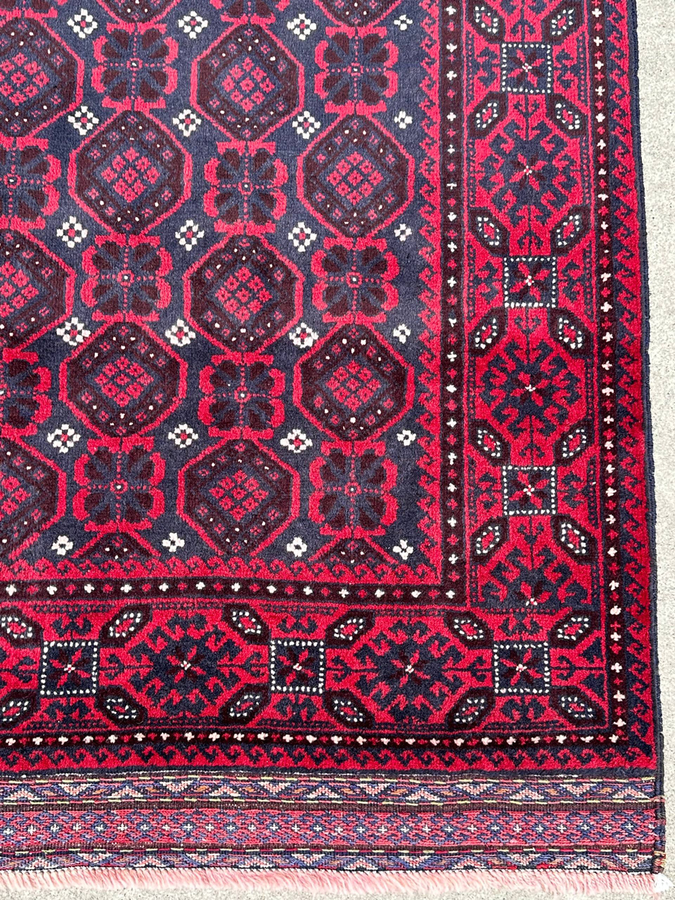 2x1M Antique Persian Balouchi Nomadic Rug (70 yrs Old) - Image 7