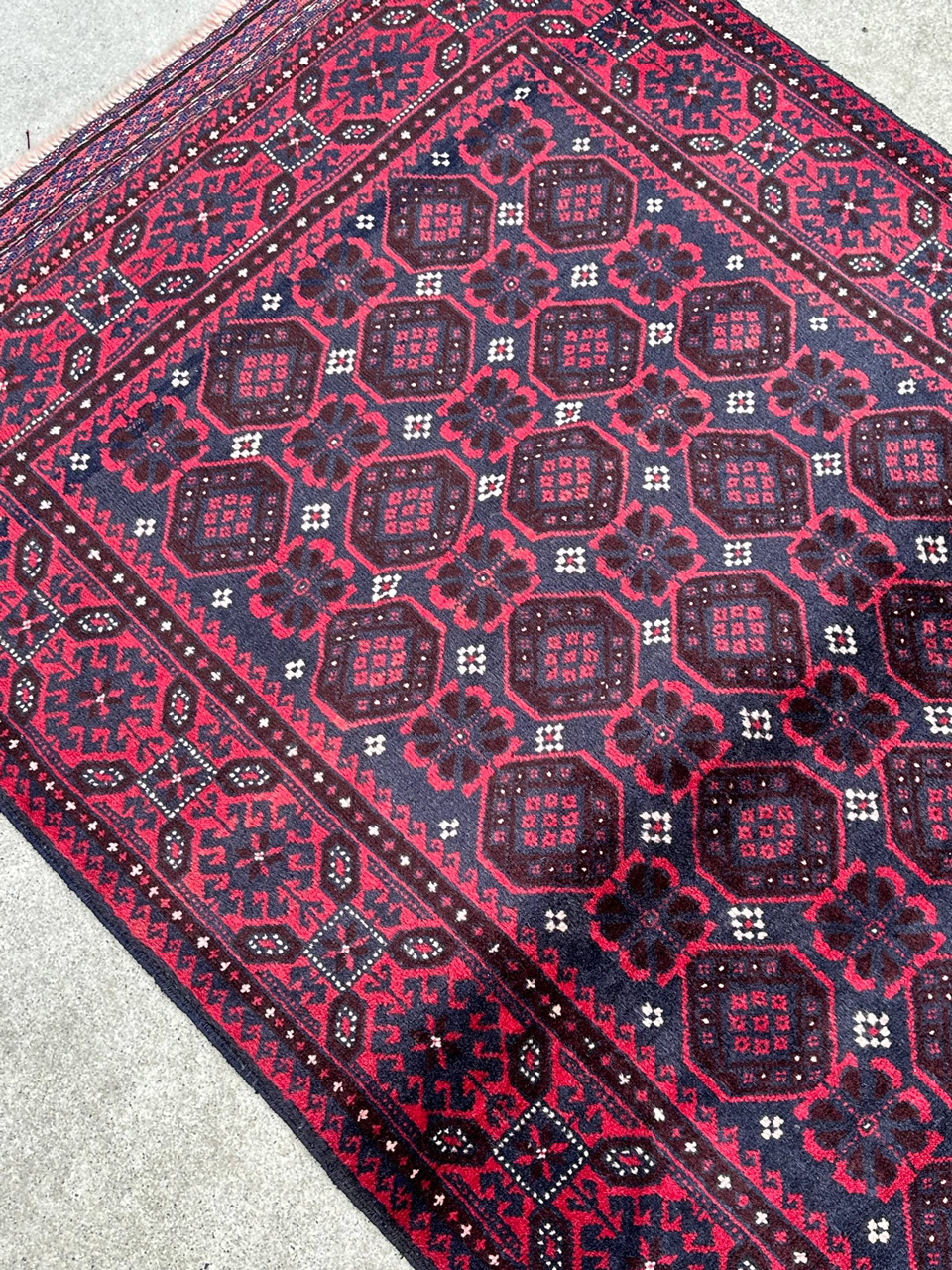 2x1M Antique Persian Balouchi Nomadic Rug (70 yrs Old) - Image 4
