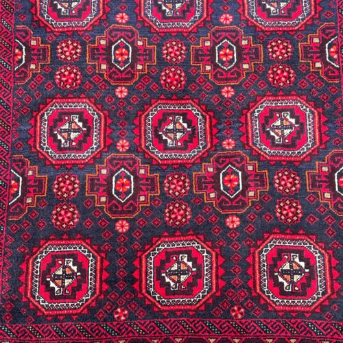 2x1M Persian Balouchi Nomadic Rug