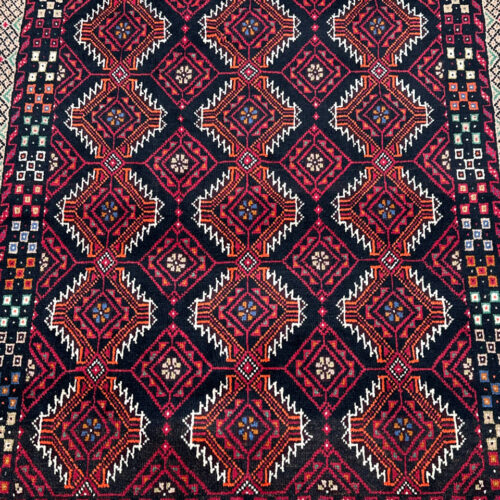 1.9x1M Persian Balouchi Nomadic Rug