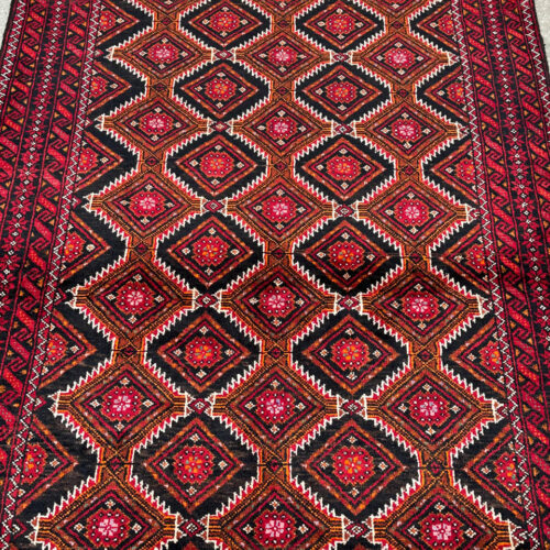 2x1M Persian Balouchi Nomadic Rug