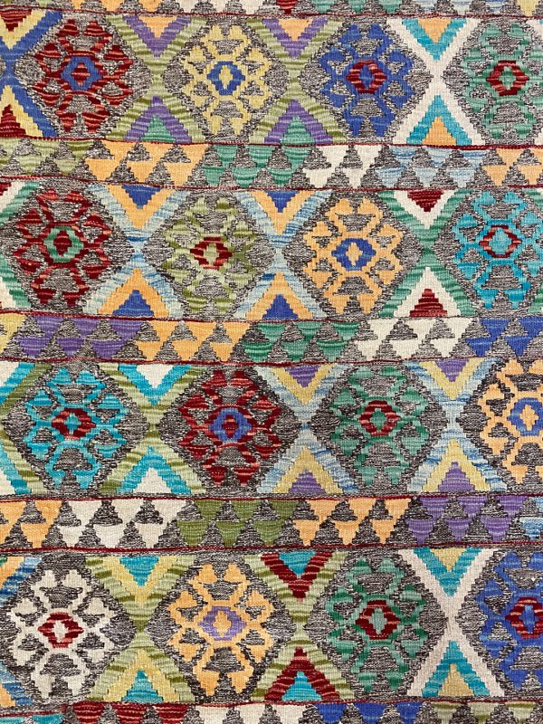 2.4×1.9 M Boho Maymana Afghan Kilim
