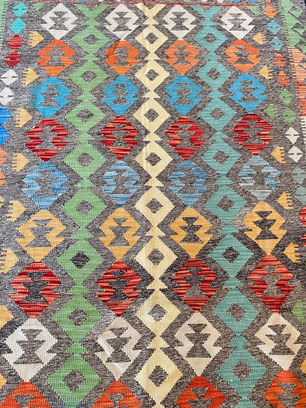 2.4×1.8 M Boho Maymana Afghan Kilim