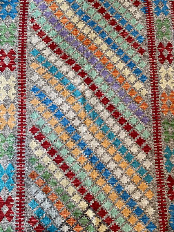 2.4×1.6 M Boho Maymana Afghan Kilim