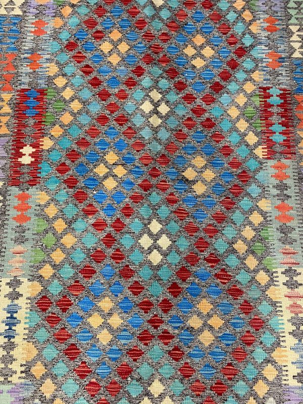 2.3×1.6 M Boho Maymana Afghan Kilim