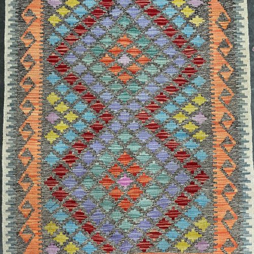 1.2x0.9 M Boho Maymana Afghan Kilim