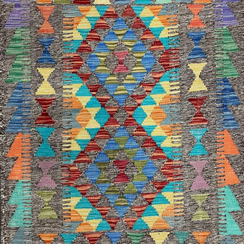 1.1x0.9 M Boho Maymana Afghan Kilim