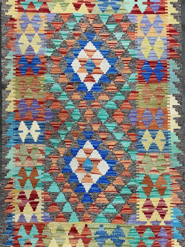 1.2×0.8 M Boho Maymana Afghan Kilim