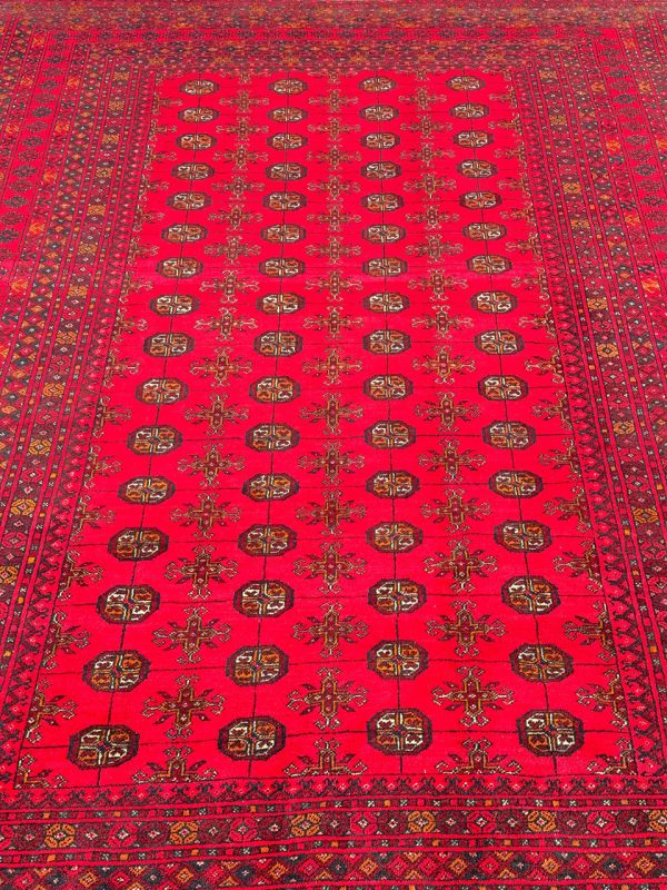 2.9 x 2.07 M Tribal Afghan Aqcha Rug