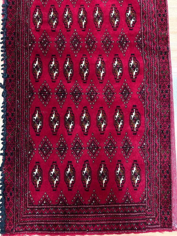1.45 x 0.65 M Persian Turkoman Poshti Rug