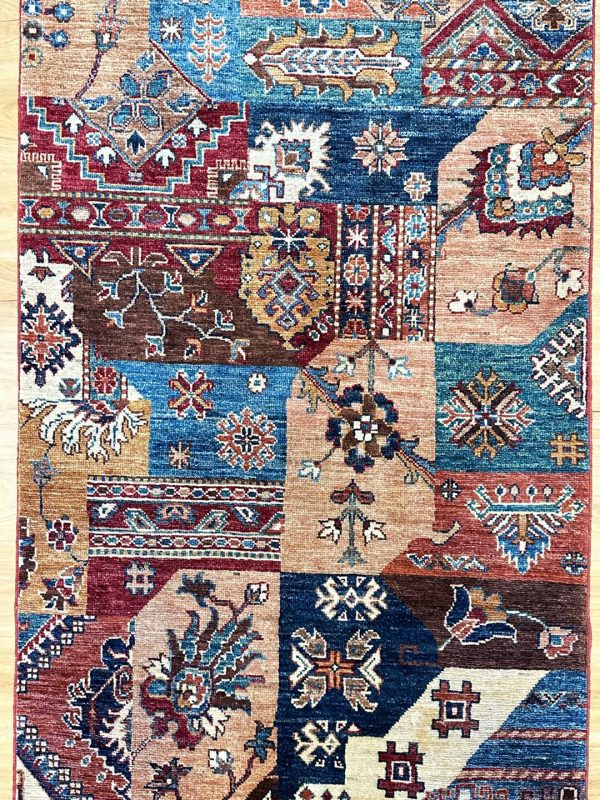3 X 0.82 M Super Kazak Runner (Patch Work Design)