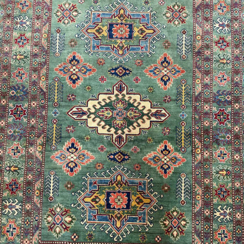 2.35 × 1.65 M Afghan Kazak Rug