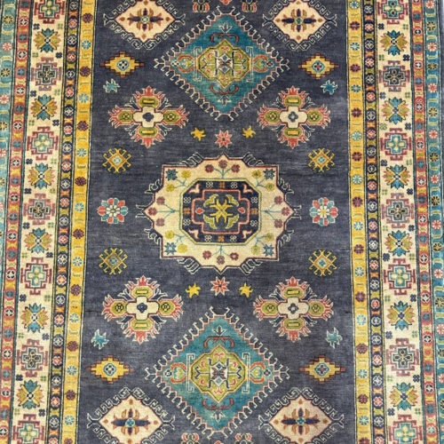 2.35 × 1.65 M Afghan Kazak Rug