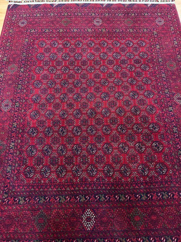 2×1.5 M Afghan Mori Gol Bokhara Rug