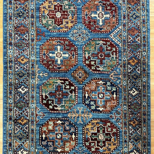 1.24×1.8 M Afghan Super Kazak Rug