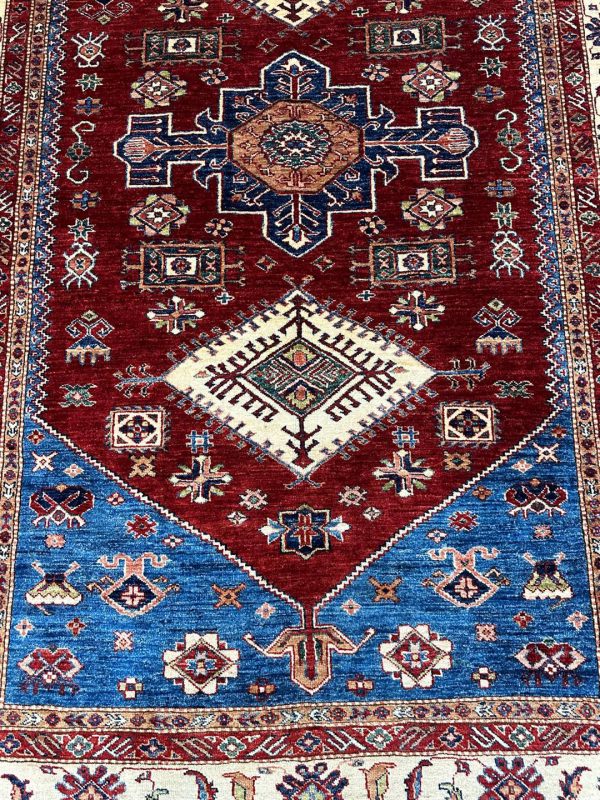 2.7×1.8 M Afghan Super Kazak Rug