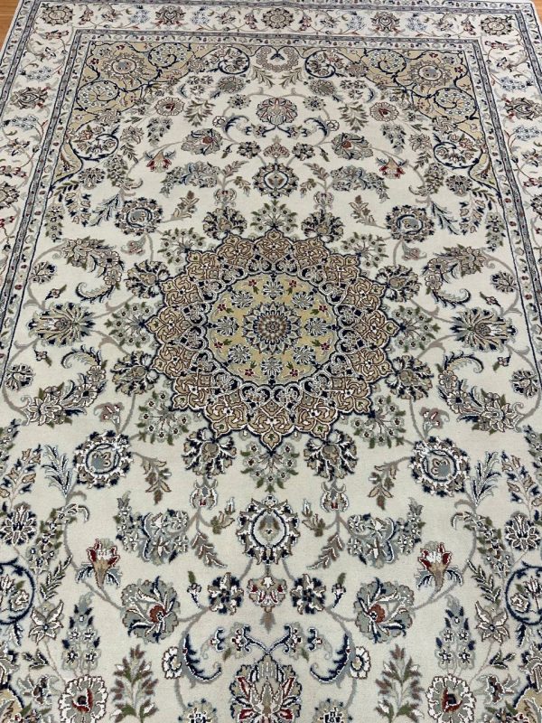 3x2M Indian Wool & Silk Nain Design Rug