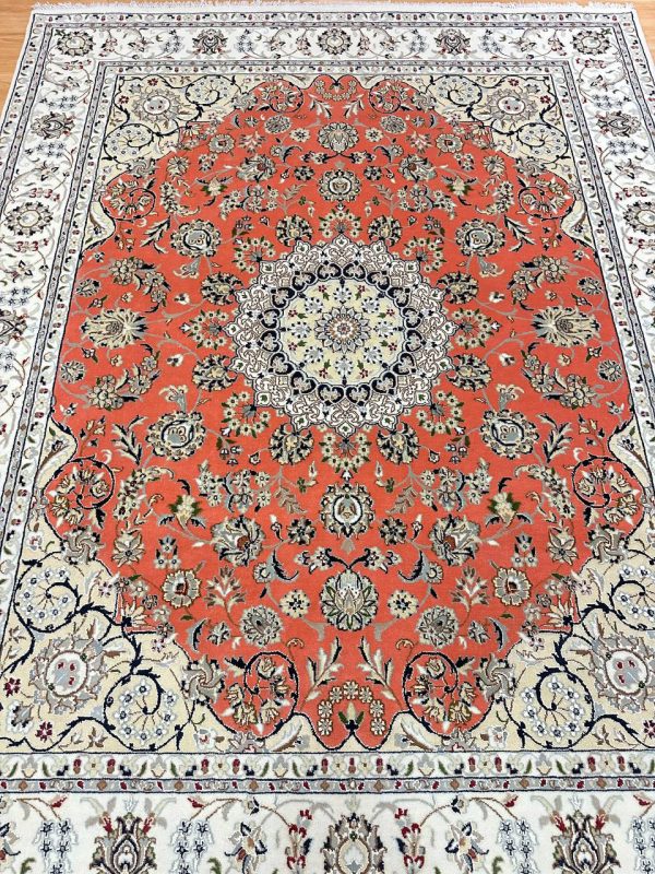 2.5x2M Indian Wool & Silk Nain Design Rug