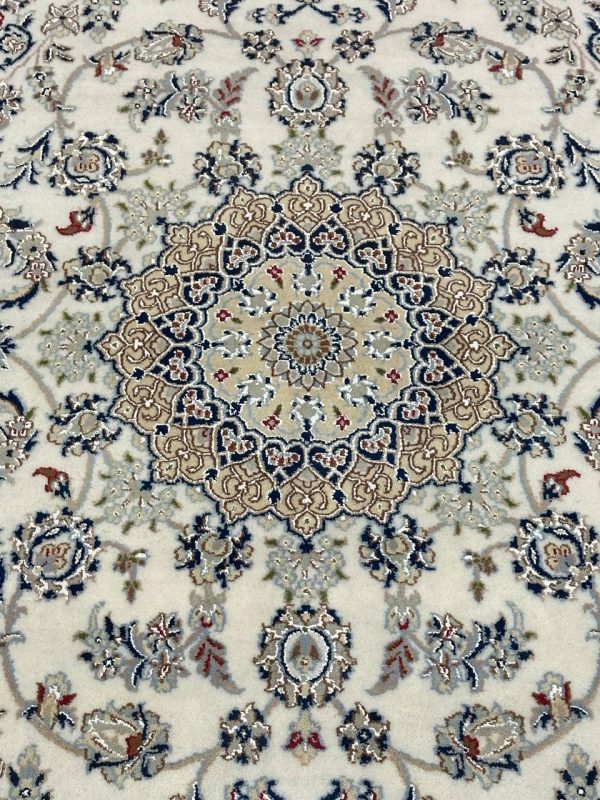 2 x 1.4 M Indian Wool & Silk Nain Design Rug