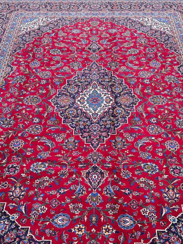 4x3M Signed Royal Traditional Persian Kashan Rug